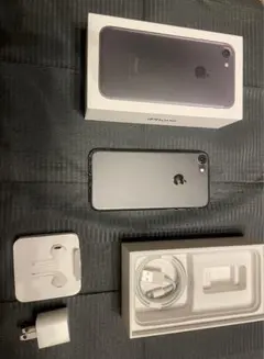 Apple iPhone 7 スペースグレー 本体と付属品