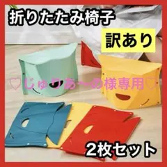 【訳あり】折りたたみ椅子 2枚 アウトドア コンパクト 踏み台 キャンプ 釣り
