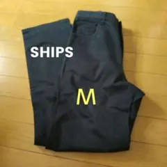 中古SHIPS 黒 ストレートパンツ Ｍサイズのサムネイル