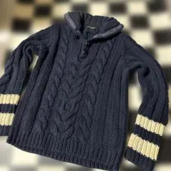 Dolce & Gabbana ネイビー ケーブルニットのサムネイル