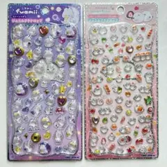 正規品】 ジュエルプチドロップ ストーンつきシマエナガDAIFUKUふあみい２枚