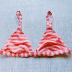 ストライプ柄 三角ビキニ 水着トップス.S〜Mサイズのサムネイル