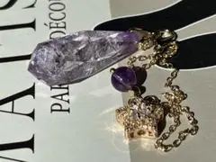 《虹を宿す優しきしずく＊ラベンダーアメジストのペンデュラム》
