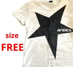 AVIREX 星型プリント Tシャツ Fサイズ
