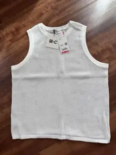 UNIQLO Ｃメッシュタンクトップ L ホワイト新品未使用
