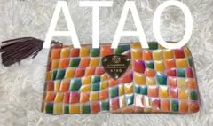 ATAOアタオ長財布L字ファスナーステンドグラスモザイク柄タッセル付きレディースのサムネイル