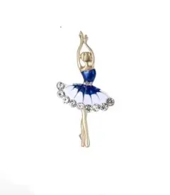 ゴージャス　バレリーナ　エレガント　バレエ　ブローチ　コサージュ　ビジュー