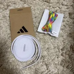 【新品未使用】KAMO限定　シューレース　レインボー&ホワイト　コパ購入特典