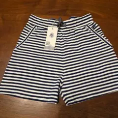 PETIT BATEAU　ストライプ ハーフパンツ 130cm