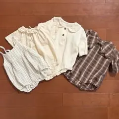 バースデイ tete a tete mamaraku ロンパース セット