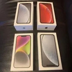 中古　空箱4セットiPhone XR、14