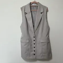 JEANASiS ベージュ ノースリーブベストのサムネイル