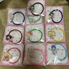 セーラームーン　アクリルヘアゴム　全種セット　ローソンコラボ