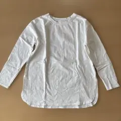 無地　白　ロンT レディース　重ね着