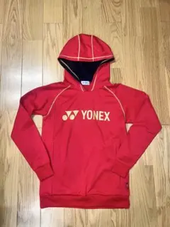 YONEX フード付きスウェット Mサイズ レッド