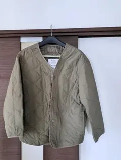 ナノユニバース ノーカラーダウン キルティング