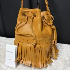 美品　J&M DAVIDSON カーニバル　フリンジバッグ　レザー 2way