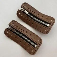 クロムエクセルジッパーユニット レッドウィングスピードフック対応 茶×銀のサムネイル