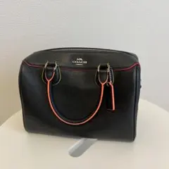 COACH 2way ハンドバッグ ドーム型 ブラック×ピンク - メルカリ