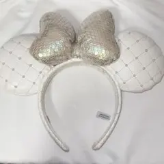 ディズニー ミニー キルティング カチューシャ ホワイト