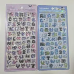 【正規品】ボンボンドロップシール　クロミ　もじ　はぴだんぶい　サンリオ　セット