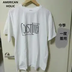 アメリカンホリック　COASTLINEA ロゴTシャツ　チャコールグレー