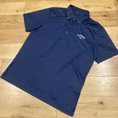 Callawayキャロウェイ★オシャレなロゴデザイン総柄ゴルフウェア★Lサイズ