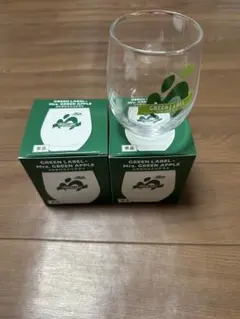 グリーンラベル ミセスグリーンアップル グラス 2個セット