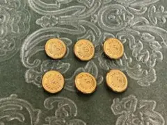 ゴールドボタン 6個セット