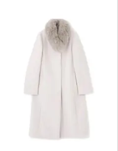 【本日限定価格】美品プロポーションボディドレッシング　ファー付きノーカラーコート