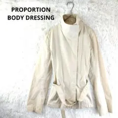 プロポーション　ステンカラーショートコート　M ベージュ　卒業式　入学式　通勤