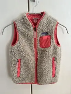 【美品】patagonia フリースジャケット ピンク/クリーム