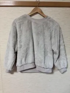 Navy グレー フリース トレーナー F