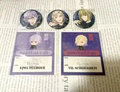 ツイステ ブレジュ 缶バッジ 購入特典 ステッカー ポムフィオーレ