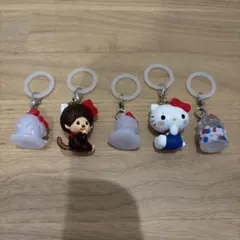 モンチッチ×ハローキティ めじるしアクセサリー 全5種セット コンプリート