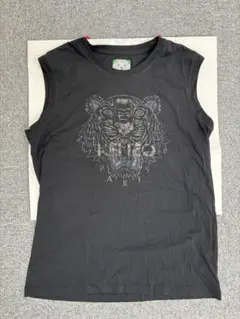 KENZO トラプリント ブラック Tシャツ L