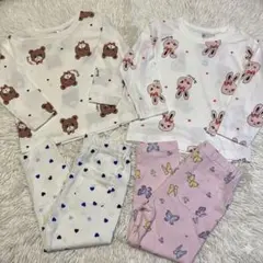 【新品タグ付】西松屋 ロンT パンツ 4点セット 90cm まとめ売り 女の子