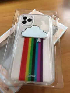SONIX ★iPhone11promax★XSMAX☆虹と雲☆スマホケース