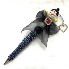 カスタムボールペン⭐︎ブラック⭐︎リボン