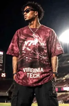 ⭐️The Mountain⭐️Virginia Tech⭐️タイダイシャツ⭐️アメフト