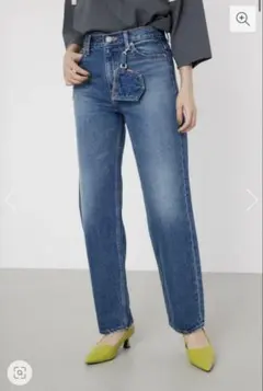 【RODEO CROWNS WIDE BOWL】ストレートデニム BLU/S