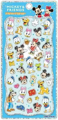 プチドロップステッカー　ミッキー＆フレンズ