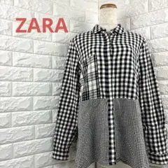 ザラ　ZARA Trafaluc Collection チェック柄シャツ L
