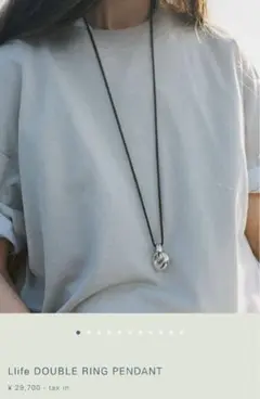 Llife DOUBLE RING PENDANT 新品 LIDNM / Llife ONLINE STORE / Llife DOUBLE RING PENDANT