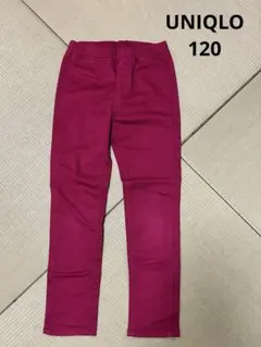 【新品未使用】ユニクロ　イージーレギンスパンツ　ピンク　120