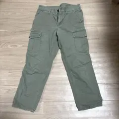 GU カーゴパンツ カーキ ウエスト73cm Sサイズ