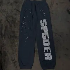 【新品】25FW Sp5der RhineStone Silk スウェットパンツ