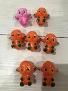 クスリのキャラクター　ぞう　オレンジとピンク　フィギュア　セット