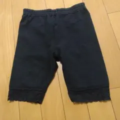 キッズ 140ブラック レギンス レース付き