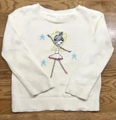 GAP バレリーナ　刺繍　長袖ニット　ホットビスケッツ　ズボン